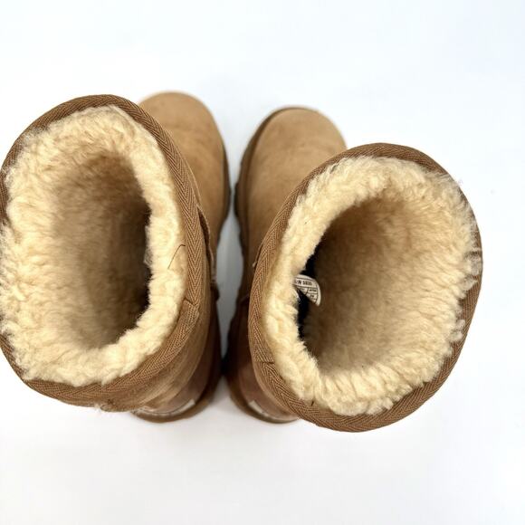 UGG Essential Short 5835 Women's Boots Chestnut Brown Size 7 Retro Y2K - Picture 6 of 10